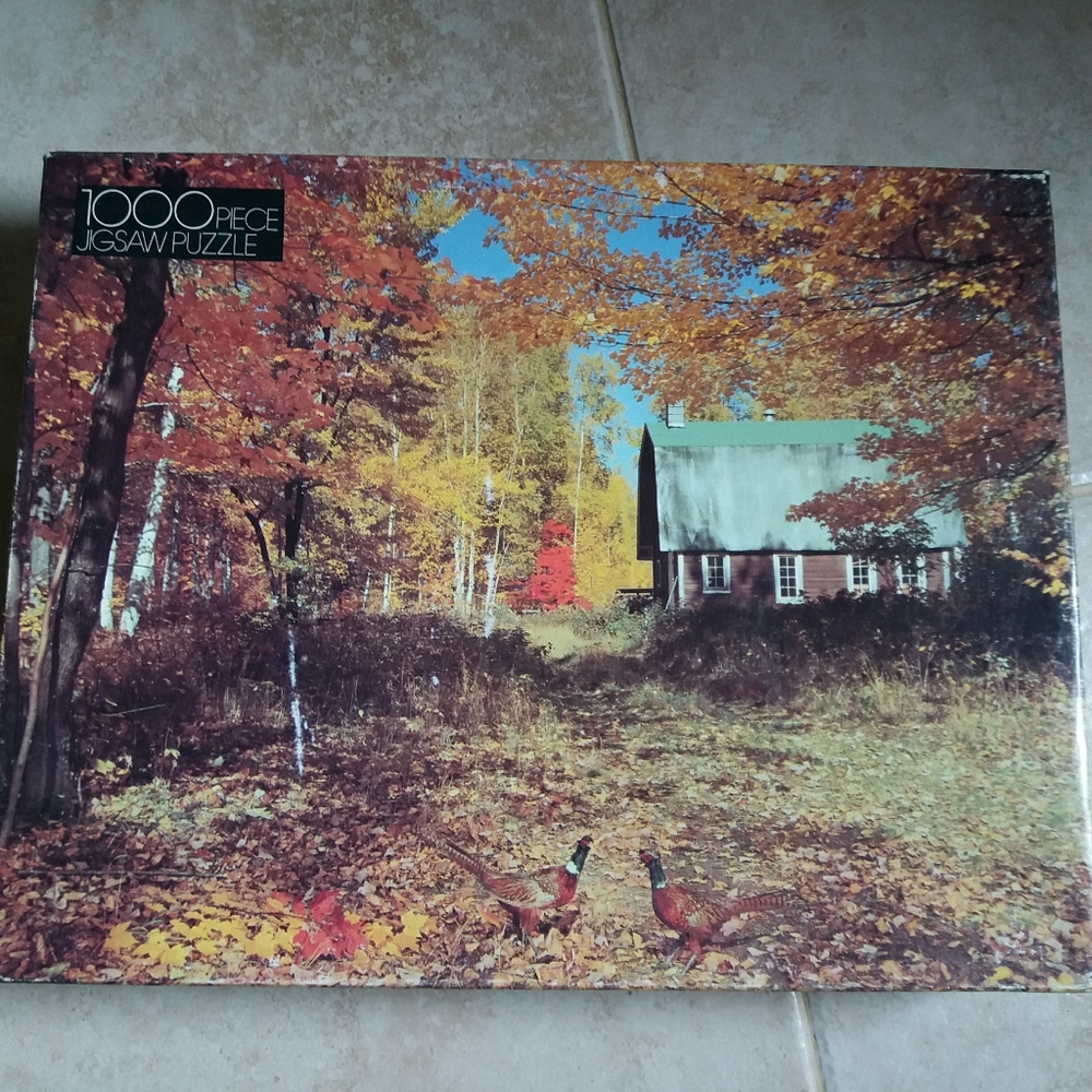 Golden Puzzle 1000 Woodland Pheasants 21×27" Used
